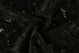 Ahagaga Floral Lace Women's Bodysuits Sexy Solid See Through Tees O-Neck Long Trumpet Sleeve Slim Fit Streetwear Rompers T Shirs
