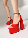 NASBAVI 2025 Women's Summer New Style Super High Heels Waterproof Terrace Trendy Glitter T-Stage Fashion Sandals Wedding Sandals