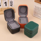 Advanced PU Leather Car Line Watch Box Business Pocket Watch Portable Zipper Fashion Single Watch Packaging Storage Box