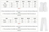 Foridol White Cotton Linen Long Pants Set Sleeveless Vest Pants Suit Office Lay Autumn Summer Wide Leg Casual Fashion Set Outfit