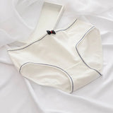 1Pc Women's Underwear Cotton Panties Comfort Briefs Low Waist Seamless Underpants Solid Color Lingerie