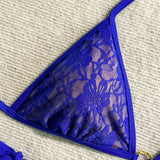 Embroidery Mesh Lace Halter Bikini Female Swimsuit Women Swimwear Two-pieces Bikini Set High Cut Bathing Suit Swim Beach Wear