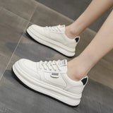 New Casual Flat Shoes Summer Running Shoes Women's Vulcanized Shoes Flat Lightweight Lace-up Fashion Lace-up Vulcanized