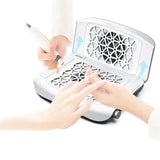 Nail Dust Collector, Foldable Large Suction Nail Dust Vacuum Cleaner, Nail Art and Manicure Fan Vacuum Cleaner