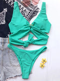 Sexy Adjustable Rings Cross Bandage Bikini Female Swimsuit Women Swimwear Two-pieces Bikini set Bather Bathing Suit Swim Lady