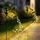 1pc Solar Watering Can with Lights,Solar Lanterns Outdoor Hanging Waterproof Garden Decor,Solar Garden Lights Yard Decorations
