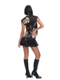 New Chinese style cheongsam hip-covering skirt Royal sister style tight lace national style printed fashion dress