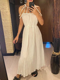 5 Colors Hollow Out Backless Crochet Knitted Tunic Beach Cover Up Cover-ups Beach Dress Beach Wear Beachwear Female Women V5429