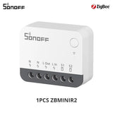 SONOFF ZBMINIR2 Extreme Zigbee Smart Switch Detach Relay External Switch Remote Control via eWeLink Compatible With Zigbee Hub