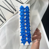 10Pcs/card Grosgrain Ribbon Bows Hair Clips For Girls Small Trailing Bowknots Hairpins Headwear Kids Hair Accessories