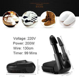 New Smart Shoe Dryer for Boost Shoes Gloves Socks Hats with Ozone Odor Removal Timer Length Adjustable Foldable Drying Machine
