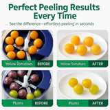 Automatic Grape Peeler, Electric Garlic Peeler, Small Household Rechargeable Fruit Kitchen Tool, Commercial Smart Fruit Machine.