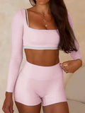 European and American yoga sports vest T-shirt shorts suit