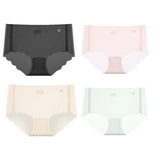 4Pcs/Set Sexy Women Panties Quick Drying Thin Briefs Seamless Underwear Summer Underpants Low Rise invisible Panties