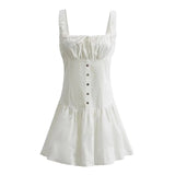 Bowknot White Summer Women's Dress Elegant Tank Beach Long Sundress Vestidos Sleeveless Holiday Chic Black Slim Maxi Dress 2025