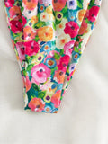Sexy Floral Printed Halter Lace Up Bikini Female Swimsuit Women Swimwear Two-pieces Bikini set Bather Bathing Suit Swim K5026