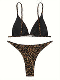 2025 Sexy Leopard Brazilian Bikini Women Swimsuit Female Thong Swimwear Two Pieces Bikini Set Mini Micro Bathing Suit Swim Lady