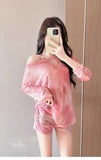 Two-piece swimsuit conservative three-piece set 2026 new slimming and flesh-covering long-sleeved hot spring swimwear