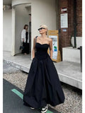 WOMENGAGA New Elastic Waist A-line Half Length Skirt For Women Summer Long Skirt American Girls High Waist Fashion Women A3UB