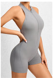 Women Yoga V Backless Jumpsuit Workout Bodysuit Sleeveless Gym Bodycon Sportswear Fitness Yoga Suit One Piece Outfit