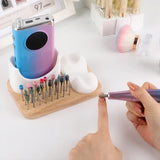 Nail Drill Stand Acrylic Nail Drill Bit Holder Nail File Display Stand Storage Rack Suitable for Nail Drill Storage