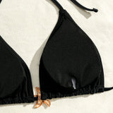 2026 Triangle String Bikinis Women 3 Pieces Swimwear Female & Beach Skirt Sexy Swimsuit Bathers Bathing Swimming Swim Suit Beach