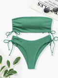 Sexy Bandeau Bikinis 2025 Women Brazilian Swimwear Female Swimsuit Two Pieces Bikini Set Bather Bathing Suits Girls Beach Wear