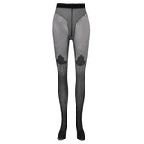 Sexy Lace Long T-Crotch Black Pantyhose Solid Color Transparent Mesh For Woman Smooth Lace Trimmed Pantyhose Charming 0VJQ