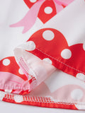 Women 2025 Heart Print Pajama Set Long Sleeve Button-up Tops and Pants 2 Piece Valentines Day Sleepwear Outfit