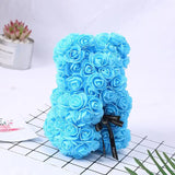 Rose Bear Gift 25cm Artificial Teddy Rose Bear with Box