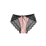 French luxury satin lace panties pure lust sexy mid-waist women's briefs store owner's own reserve