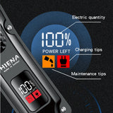 hiena Hair Clipper Professional Hair Cutting Machine Adjustable Hair Trimmer Electric 9000 RPM Barber LED Clipper for Men