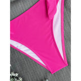 XS - XL Knotted Push Up Bikini Swimsuit Female Swimwear Women Two-pieces Bikini Set With Bra Cup Bather Bathing Suit Swim V3992