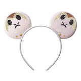 Disney Festival Party Cosplay Mouse Ears Headband 3.3" Ears Glitter Hairband Without Bow For Boys DIY Cartoon Hair Accessories