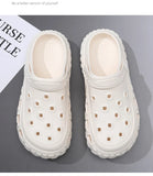 Men Summer Slippers Close Toe Leisure Clogs Soft EVA Anti-slip 2 Way Wear Shoes Couples Indoor Beach Slides Street Sandals