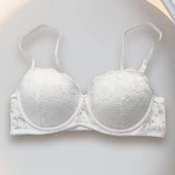 Women's Push Up Lace Bra Underwire Plunge Full Coverage Bras Sexy Plus Size Support Padding Bra