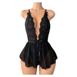 See Through Deep V Sexy Underwear Women One-piece Exotic Costumes Bodysuit  Desire Night Erotic  Sexua Temptation Hot Dress Set