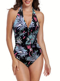 ZTVitality Women Halter Tankini Set Print Two Piece Swimsuit 2025 New Arrival Biquini Padded Bra Sexy Swimwear Summer Beachwear