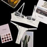 Flounce Sexy Lingerie Lace Transparent Women's Underwear Hot Delicate Erotic Lingerie Set Porn Exotic Sets Sexiest Outfit