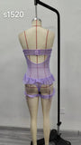 New Sexy Lace Mesh Solid Color Flower Bodysuits Backless Deep V Suspenders Sleeveless Bodysuits Charming Elegant Pure Desire 8FA