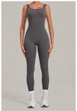 Women's Seamless Yoga Jumpsuits Fitness Sports Hip-lifting Beauty Back Sleeveless One-Piece Training Workout Running Bodysuits
