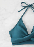 Sexy High Waist Bikini 2026 Women Halter Swimwear Female Swimsuit Solid Bathers Swimming Bathing Swim Suit Summer Beachwear