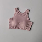 Women's sports bra vest yoga suit, shock resistant running, fitness training, quick drying one-piece vest