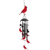 Lucky Wind Chime Garden Decor With Gradient Bird Ornament
