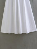 Foridol White Women Sundress Backless Sexy Casual Beach Vestidos Maxi Long A-line Fashion Holiday New Dress