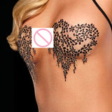 European and American lace embroidery see-through halter jumpsuit sexy hollow body shaping underwear set