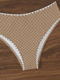 XS - L Wrinkled Strappy Bandeau High Waist Bikini Female Swimsuit Women Swimwear Two-pieces Bikini Set Bather Bathing Suit Swim