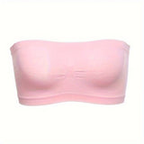 Women’s Strapless Bandeau Bra Soft Stretch Breathable Seamless Mesh No Underwire Comfortable Summer Everyday & Formal Wear