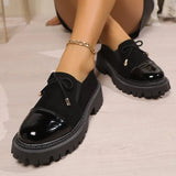 All Match Retro Leopard Loafers Shoes Women Spring Autumn Faux Suede Platform Mid Heel Pumps Woman Round Toe Casual Shoes Mejur