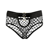 2pcs Sexy Women's Panties Briefs  Elasticity Underwear Mid Waist Fishnet Lingerie Ladies Hollow Out Transparent Underpants